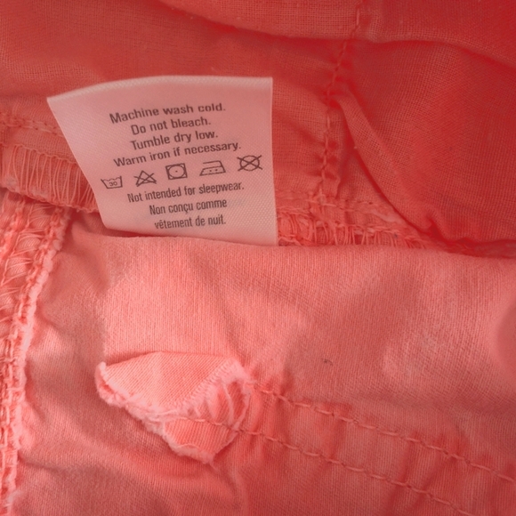 Gymboree Girls Cotton Coral Shorts Size 6 - Picture 7 of 9
